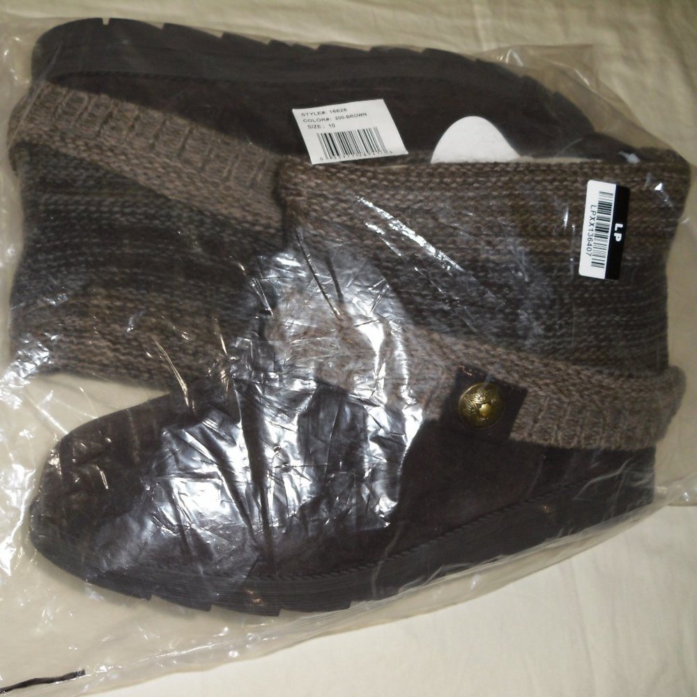 Muk Luks Women's Patti Boots 10 Brown